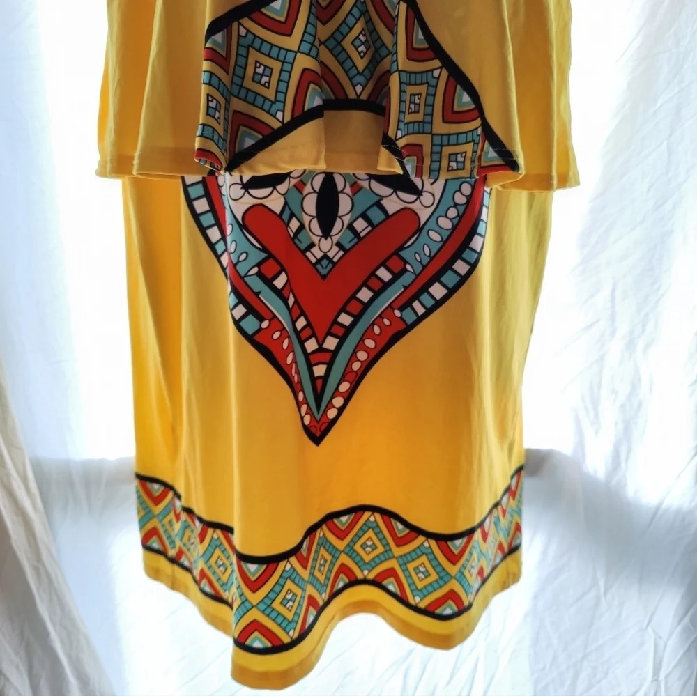 Tribal Peplum Dress NWOT 😍 - Picture 6 of 12